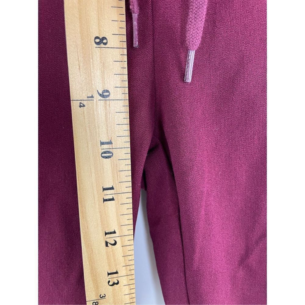 Anthropologie The Essential Slim Striped Trouser Burgundy and Red Size Stripe 4 - Picture 6 of 10